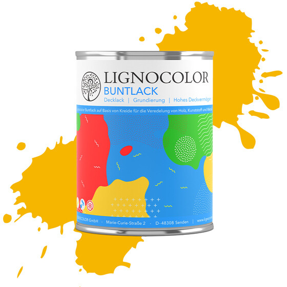 Lignocolor Krétafesték 3 az1-ben  Gelb/Sárga RAL 1021