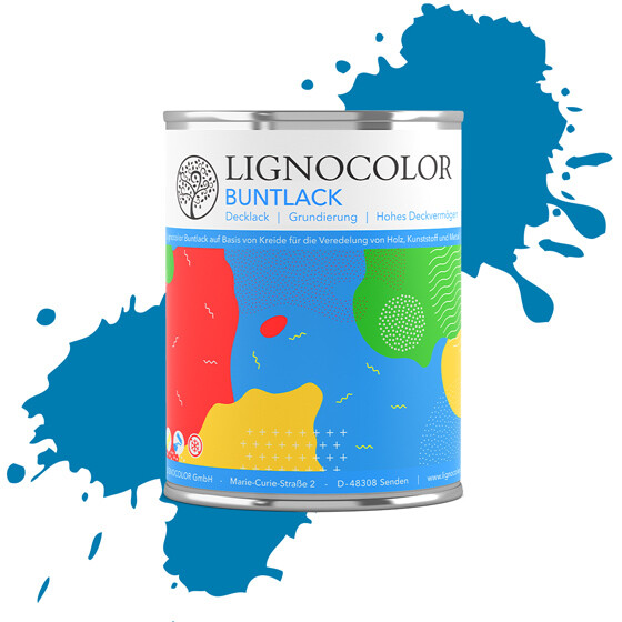 Lignocolor Krétafesték 3 az1-ben Blau/Kék RAL 5015