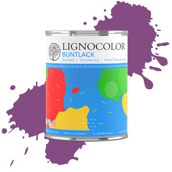 Lignocolor Krétafesték 3 az1-ben Purpur/Lila RAL 4008