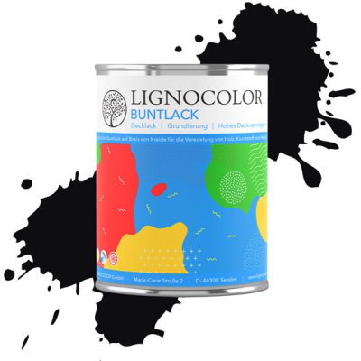 Lignocolor Krétafesték 3 az1-ben Schwarz/Fekete RAL 9005